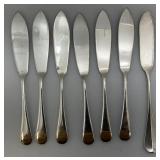 Vintage Anchor Hocking FIRE KING Class Casserole Dish With Silver Plated Tray & Misc. Silver-plated Dinnerware