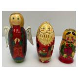 Misc. Decorative Nesting Dolls Tallest 6 1/4"