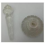 Vintage Cut Crystal Perfume Bottle Fat Bottom Made In USA 1930