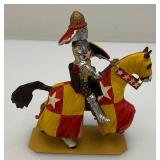 Two CHARLES C. STADDEN Hand Painted Heavy Metal Knights Including Sir John Codrington And Messire Ribeaumont 6" With Original Box