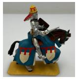 Two CHARLES C. STADDEN Hand Painted Heavy Metal Knights Including Sir John Codrington And Messire Ribeaumont 6" With Original Box