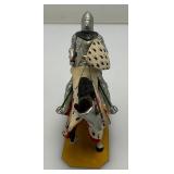 Two CHARLES C. STADDEN Hand Painted Heavy Metal Knights Including "Duc De Bretagne" 3 1/2"And  "Henry III De Salm" 4" With Original Boxes