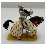 Two CHARLES C. STADDEN Hand Painted Heavy Metal Knights Including "Duc De Bretagne" 3 1/2"And  "Henry III De Salm" 4" With Original Boxes