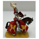 Two CHARLES C. STADDEN Hand Painted Heavy Metal Knights Including "Duc De Bretagne" 3 1/2"And  "Henry III De Salm" 4" With Original Boxes