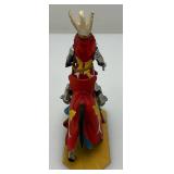 Two CHARLES C. STADDEN Hand Painted Heavy Metal Knights Including "Duc De Bretagne" 3 1/2"And  "Henry III De Salm" 4" With Original Boxes