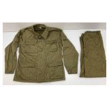 East German Rain Camouflage Shirt Size M 52 And Pants Size Sg 52