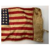WWII 48 Star American Flag Jacket Patch 3 1/2" x 7"