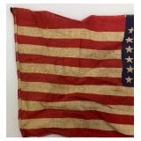 WWII Era 48 Star American Flag 7" x 10 1/2"