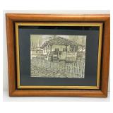 Misc. Vintage Items Including Awesome 18" Tall Blue Grey Pottery Beer Stein (Handle Glued) And More