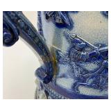 Misc. Vintage Items Including Awesome 18" Tall Blue Grey Pottery Beer Stein (Handle Glued) And More