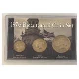 Misc. Collectible US Coin Sets Including 1976 Bicentennial Coin Set And More In Plastic Protective Cases
