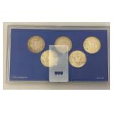 Misc. Collectible US Coin Sets Including First Five Years 40% Silver Kennedy Half Dollars And More In Plastic Protective Cases