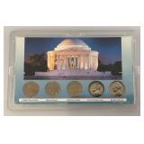 Misc. Collectible US Coin Sets Including First Five Years 40% Silver Kennedy Half Dollars And More In Plastic Protective Cases