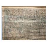 Antique 1916 UNITED STATES Cloth Map 26" x 36"