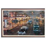 Relisted Do To No Show Framed Pencil Signed KEN ZYLLA "Main Street In Season" Limited Print 305/9600 28" x 39" (No Glass)