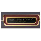 Relisted Do To No Show Framed Pencil Signed KEN ZYLLA "Main Street In Season" Limited Print 305/9600 28" x 39" (No Glass)