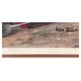 Framed Behind Glass Pencil Signed KEN ZYLLA "Demolition Days" Limited Print 34/9600 28" x 39"