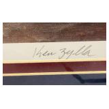 Framed Behind Glass Pencil Signed KEN ZYLLA "Demolition Days" Limited Print 34/9600 28" x 39"