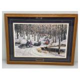 Framed Behind Glass Pencil Signed KEN ZYLLA "Rush Creek Trail" Limited Print 910/9600 28" x 39"