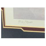 Framed Behind Glass Pencil Signed KEN ZYLLA "Rush Creek Trail" Limited Print 910/9600 28" x 39"