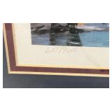 Framed Behind Glass Pencil Signed KEN ZYLLA "Junkyard  Relics" Limited Print 637/9600 28" x 39"