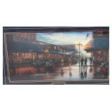 Framed Behind Glass Greg Benson Signed  "Deadwood" Limited Print 268/9500 25" x 41"