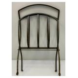 Vintage Iron Fireplace Tools With Hanger And Metal Firewood Holder