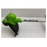 New Bilt Hard Electric Tiller 16" 13.5 Amp & Greenworkers Cordless Trimmer (No Battery Or Charger)