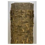 Unique Stone And Wood Pedestal For Plants/Sculptures Or More 11" x 11" x 42"