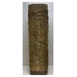 Unique Stone And Wood Pedestal For Plants/Sculptures Or More 11" x 11" x 42"