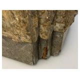 Unique Stone And Wood Pedestal For Plants/Sculptures Or More 11" x 11" x 42"