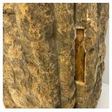 Unique Stone And Wood Pedestal For Plants/Sculptures Or More 11" x 11" x 42"