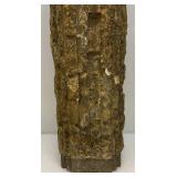 Unique Stone And Wood Pedestal For Plants/Sculptures Or More 11" x 11" x 42"