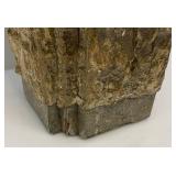 Unique Stone And Wood Pedestal For Plants/Sculptures Or More 11" x 11" x 42"