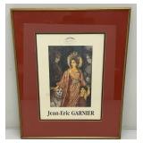 Two Framed Behind Glass French Artist Jean-Eric Garnier Prints With Stamp And Imformation On Back 19 3/4" x 24 1/4"