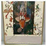 Misc. large Framed Painting And Prints (Biggest 25" x 40") One Has Cracked Glass