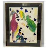 Misc. large Framed Painting And Prints (Biggest 25" x 40") One Has Cracked Glass