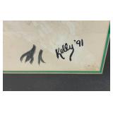 Misc. large Framed Painting And Prints (Biggest 25" x 40") One Has Cracked Glass