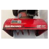 Yard Machines MTD 5 HP 22" Two Stage 12" Impeller Snowblower (Untested) No Gas