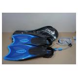 Cressi Adult Rondine Palau Fin Snorkel Set - Fin Size M/L