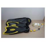 Cressi Adult Rondine Palau Fin Snorkel Set - Fin Size S/M