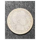1913-D US BARBER QUARTER