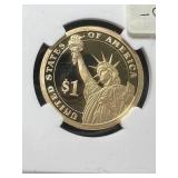 2008-S JOHN QUINCY ADAMS PRESIDENTIAL DOLLAR NGC PF69 ULTRA CAMEO