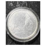 1 TROY OZ .999 FINE SILVER BUFFALO INDIAN ROUND IN AIRTITE
