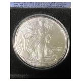 2018 AMERICAN SILVER EAGLE 1 TROY OZ .999 FINE SILVER IN BOX