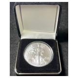 2019 AMERICAN SILVER EAGLE 1 TROY OZ .999 FINE SILVER IN BOX