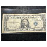 1957 US BLUE SEAL $1 SILVER CERTIFICATE