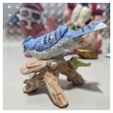 Vintage Lefton Blue Jay, Disney Eeyore Ornament, Sassy Rock, Cat Figurine Decor Lot