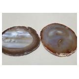 Lot of 4 Pieces Great Dane Dog Art Lot Hand Painted Agate Slabs and Hand Painted Wood Plaques AMCDC Award