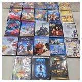Lot of 18 DVD & Blu-ray Movies Cars Star Wars John Wayne League